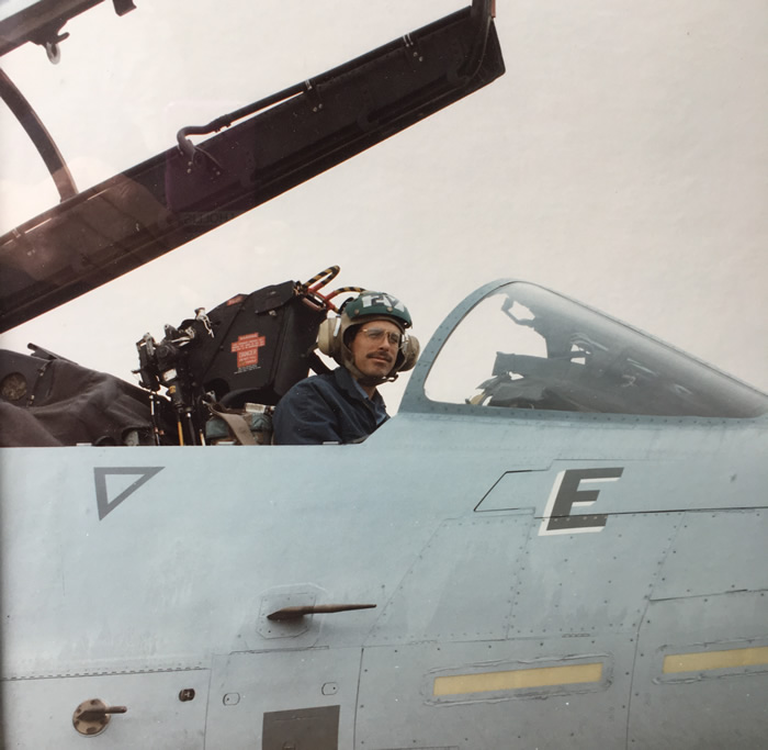 John Hollis Inside an F-14 Tomcat