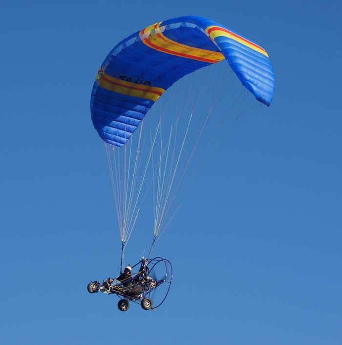 John Hollis Aboard a Powered Parachute