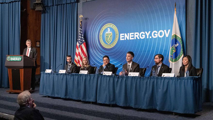 A post-press conference panel of NIF scientists discuss the pursuit of fusion on NIF