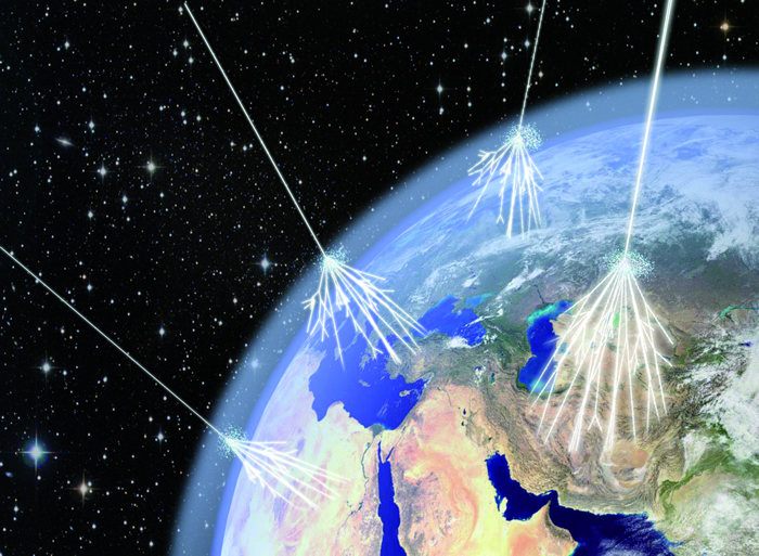 Illustration of a Cosmic-Ray Shower