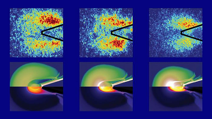 Images of Radiation from Fast Ignition Experiment