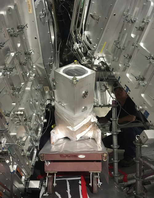 The NIF Survey Spectrometer Deployed on the Target Chamber