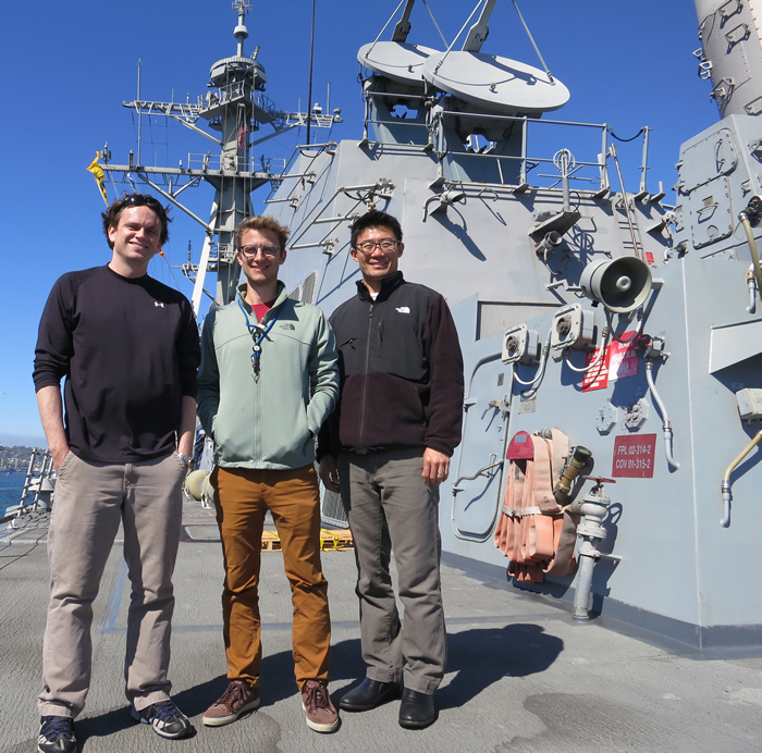 LLNL Researchers Aboard the Destroyer USS Dewey