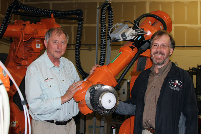 Laser Peening Researchers at Metal Improvement Company