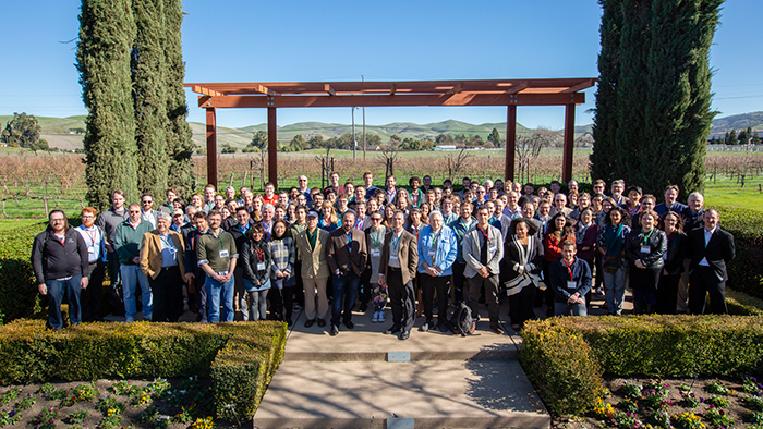 Group photo of attendees at the NIF and JLF User Group Meeting