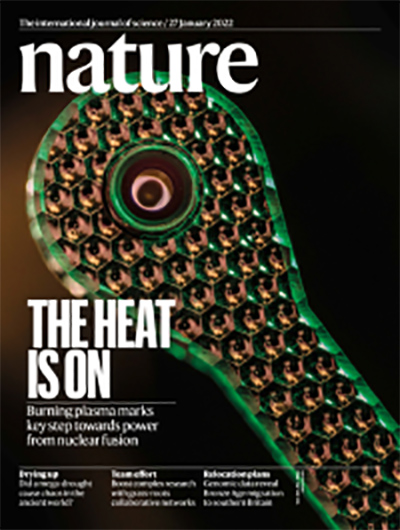 Cover of Nature magazine Jan. 27, 2022