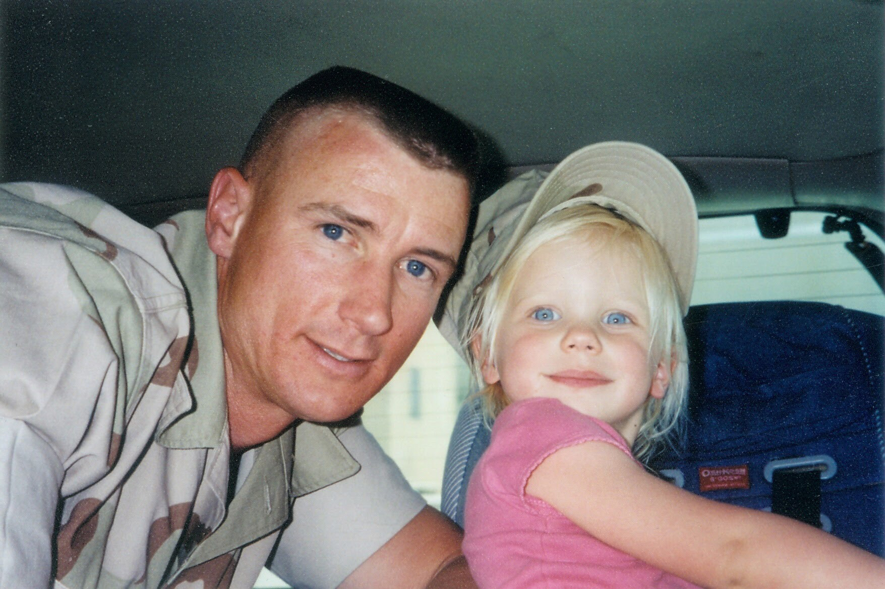 LLNL Gold Star summer intern Caitlin Rowe was four when this photo was taken during her last visit with her dad, U.S. Marine Capt. Alan Rowe
