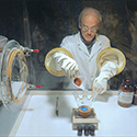 Phil Pagoria synthesizes a new compound at the Energetic Materials Center, 1997