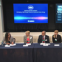 Screenshot of LLNL Director Kim Budil moderating the opening panel of White House Fusion Summit