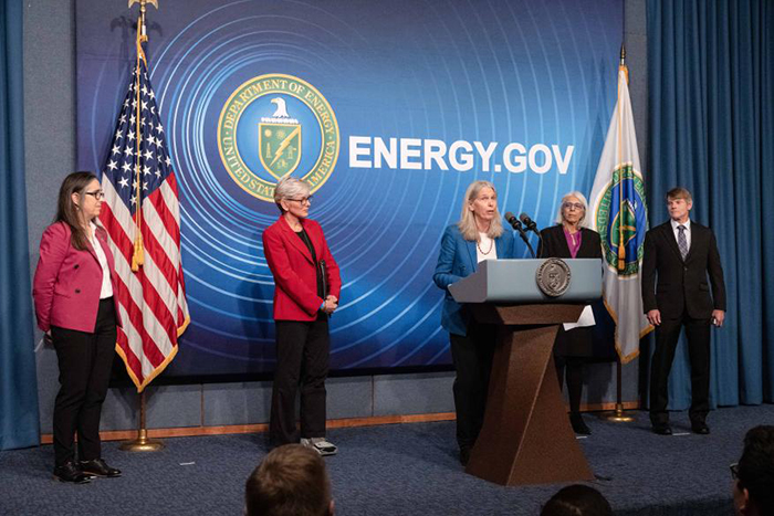 NNSA Administrator Jill Hruby at press conference about LLNL’s historic feat of achieving fusion ignition at NIF