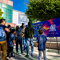 Guests line up for NIF tours during LLNL Open House
