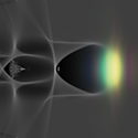 Simulation of an ultra-intense short laser pulse accelerating electrons in the wake it leaves behind while propagating through a plasma