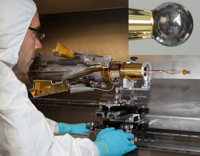 Technician Installs Beryllium Capsule