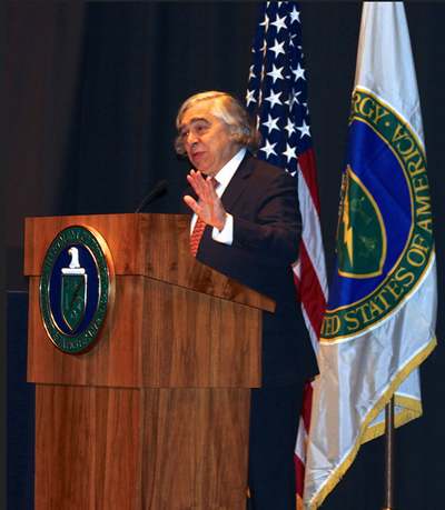 Secretary Moniz at the Podium