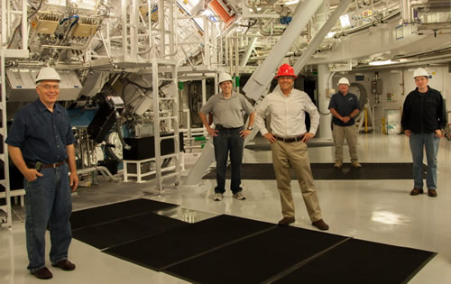 Members of the Rad Ops Group in the NIF Target Chamber
